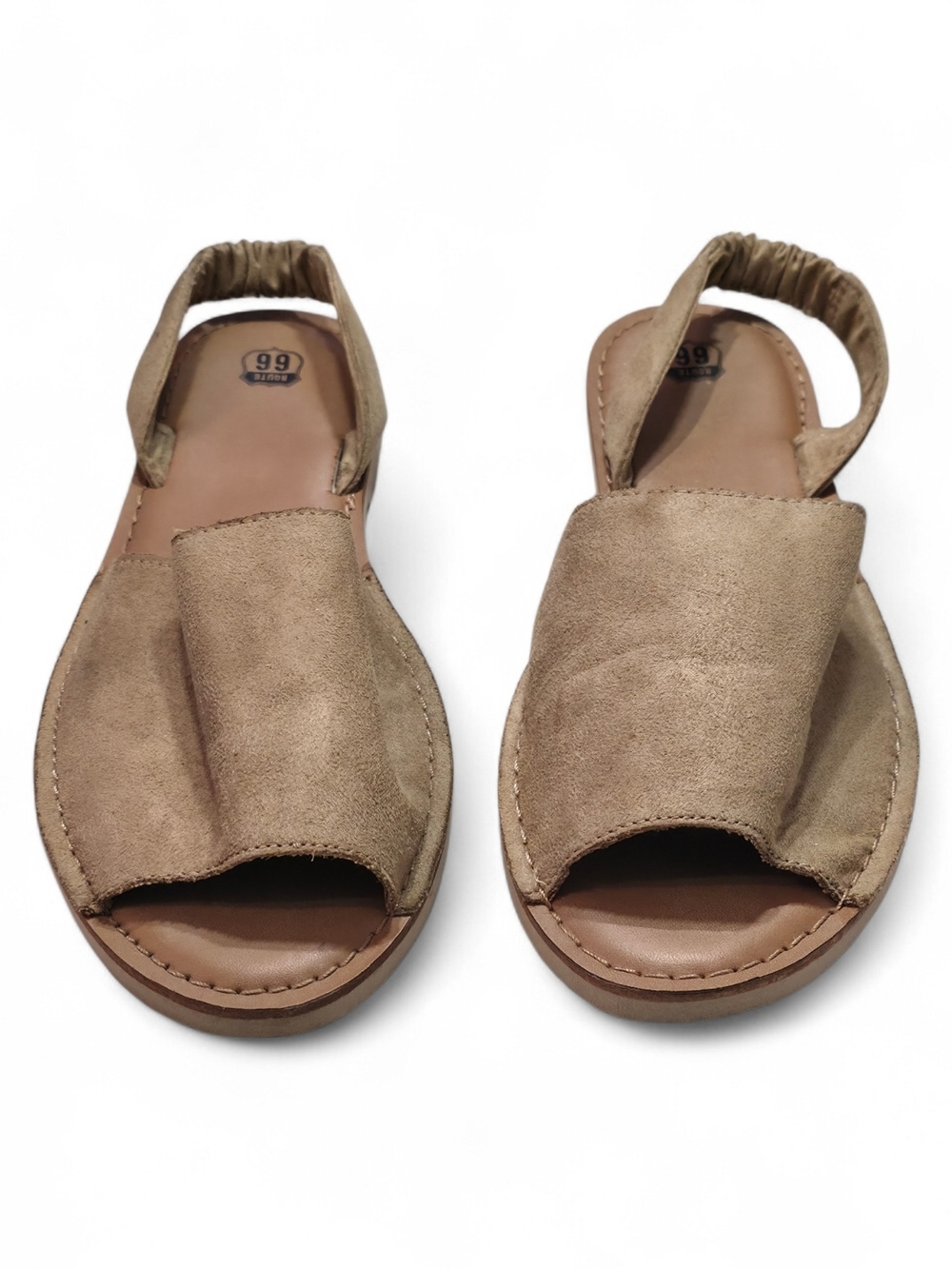 Women's Tan Suede Slingback Sandals